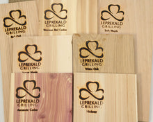 GRILLING PLANK FLIGHT-Upper Midwest Timber Variety-RE-USE MULTIPLE TIMES-Seven Different Flavors-White Oak, Red Oak, Sugar Maple, Soft Maple, Hickory, Aromatic Cedar, Western Red Cedar-7"x 15"x 1/2"