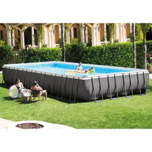Intex 32ft X 16ft X 52in Rectangular Ultra Frame Pool Set with Filter Pump and Saltwater System
