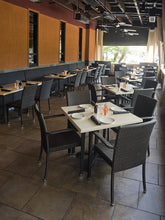 ATC Jennifer-4 Black Pepper Powder-Coated Cast Aluminum Table Base, 26&quot; L x 26&quot; W x 27-1/2&quot; H