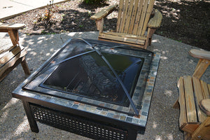 30-Inch Square Fire Pit Spark Screen